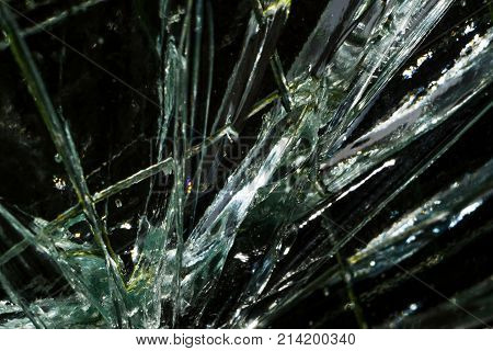 cracked glass cracked glass macro photo in the context of