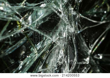 cracked glass cracked glass macro photo in the context of