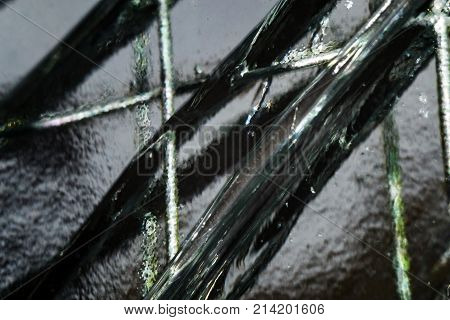cracked glass cracked glass macro photo in the context of
