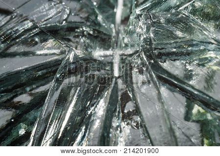 cracked glass cracked glass macro photo in the context of