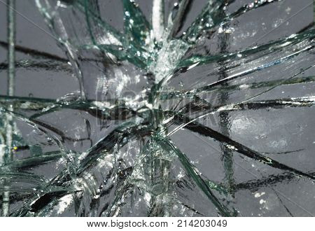 cracked glass cracked glass macro photo in the context of