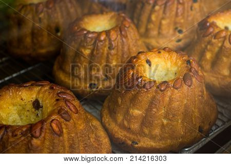 Traditional Alsace regional Kugelhopf bundt cakes for sale