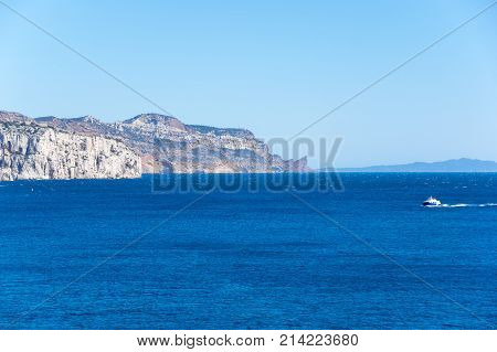 The Calanque de Morgiou one of the biggest calanques located between Marseille and Cassis France