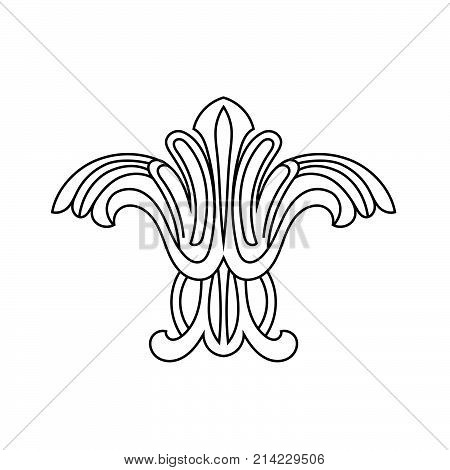 Black vintage ornament, baroque ornament, scroll ornament, engraving ornament, border ornament, floral ornament, retro pattern, antique pattern, style acanthus pattern, foliage pattern, swirl pattern decorative pattern, filigree pattern. vector