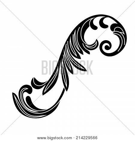 Black vintage ornament, baroque ornament, scroll ornament, engraving ornament, border ornament, floral ornament, retro pattern, antique pattern, style acanthus pattern, foliage pattern, swirl pattern decorative pattern, filigree pattern. vector