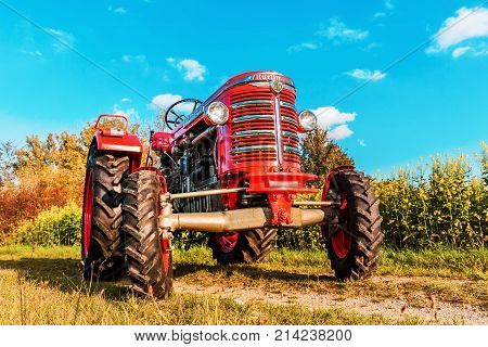 Historical Tractor Made By Hürlimann