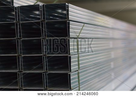 Pipe metal profile of rectangular cross section in the shop of metal products to Russia