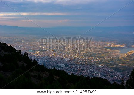 View On Denizli From The Cable Car
