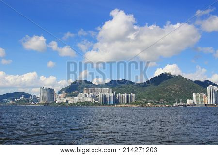 From East Lamma Channel View Of Hk