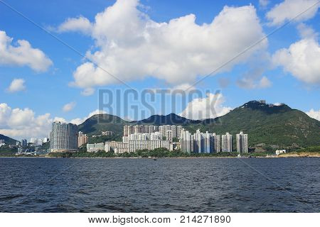 From East Lamma Channel View Of Hk