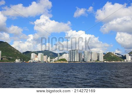 From East Lamma Channel View Of Hk