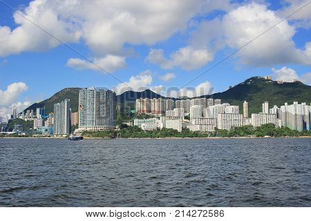 From East Lamma Channel View Of Hk