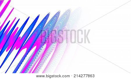 Motion graphic picture of pink and blue circle abstract on white backgroundillustration