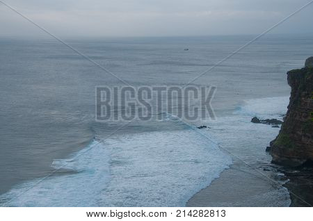 High big clift with stunning beach in Bali