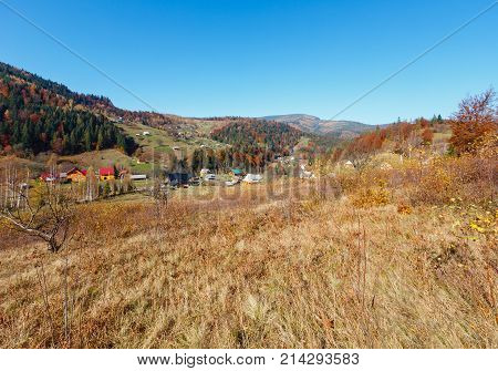 Autumn Carpathian Village (ukraine).