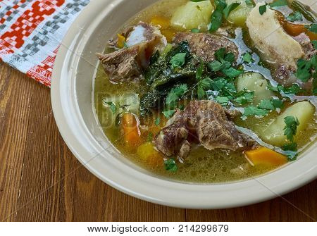 Serbian Lamb Vegetable Soup