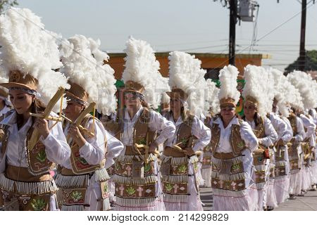 Traditional Matachin Mexican Religious Dancers