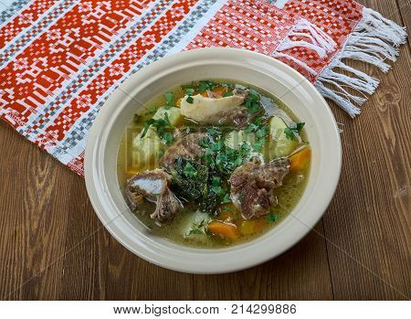 Serbian Lamb Vegetable Soup