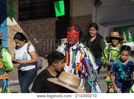Detail From Peregrination To Basilica Of Guadalupe In Monterrey Mexico