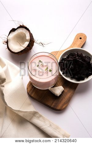 Solkadhi or sol kadhi, A famous drink from Goa or Maharashtra`s Konkan region