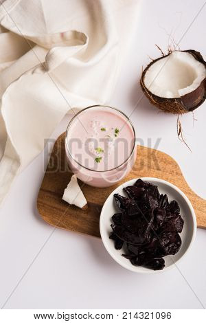 Solkadhi or sol kadhi, A famous drink from Goa or Maharashtra`s Konkan region