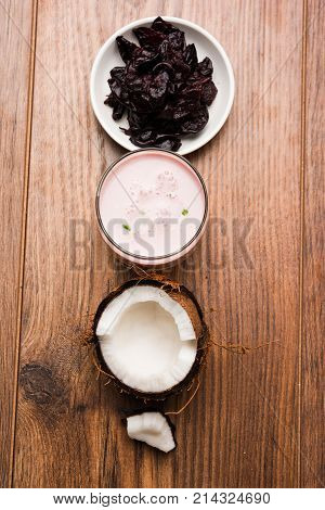 Solkadhi or sol kadhi, A famous drink from Goa or Maharashtra`s Konkan region