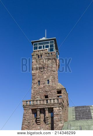 tower Hornisgrindeturm in the Black Forest, Germany