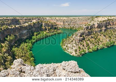 Duraton Canyon In Segovia, Spain