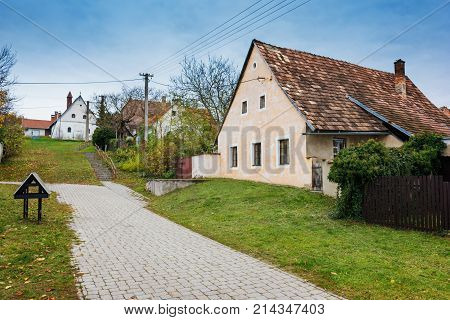 Colorful Old Anabaptist Houses In Velke Levare (slovakia)