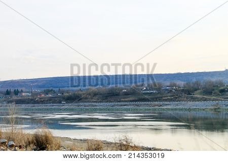 View On The River Dniester In Ukraine