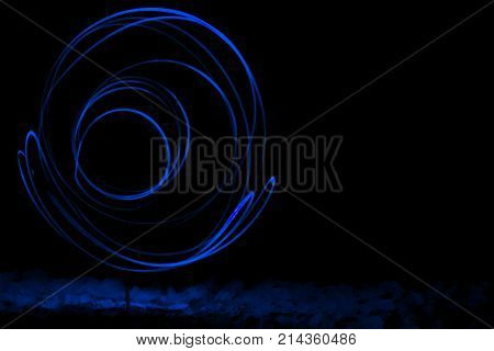 Lines and curves created by Light Painting