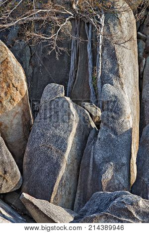 Grandmother And Grandfather Rocks - Samui In Lamai Beach Thailand