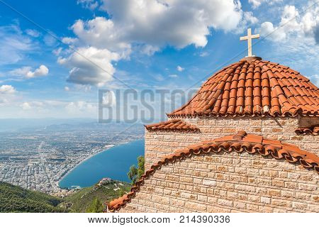 The Monastery Of St. Patapios In A Summer Day In Greece