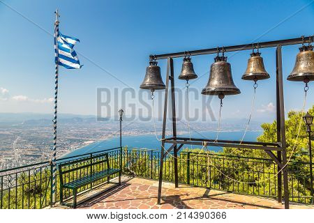 Church Bells In The Monastery Of St. Patapios In Greece