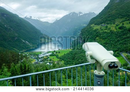 Breathtaking view of Sunnylvsfjorden fjord