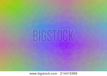 Triangle mosaic low polygonal abstract background. Illustration. Colorful polygon gradient futuristic horizontal pattern.