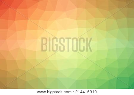 Triangle mosaic low polygonal abstract background. Illustration. Colorful polygon gradient futuristic horizontal pattern.