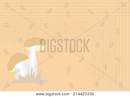 Background With Mushroom