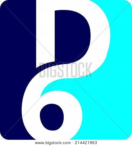 Letter D 6 Logo Design Template Vector Isolated