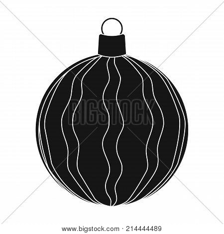 Ball single icon in black style.A toyvector symbol stock illustration .
