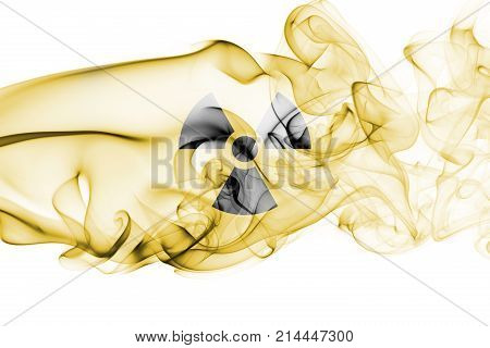 Nuclear smoke isolated on a white background