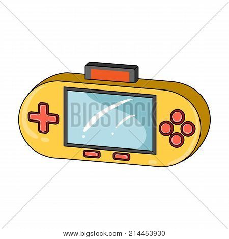 Game console single icon in cartoon style for design.Car maintenance station vector symbol stock  illustration.