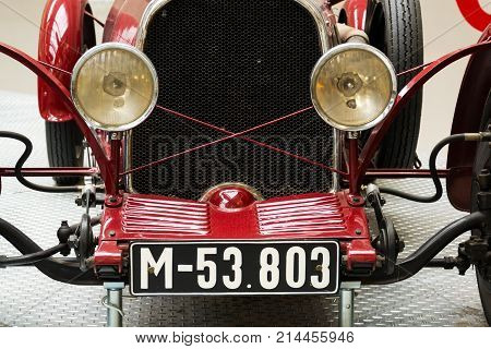 Prague, Czech Republic - November 10: Wikow 7/28 Sport Racing Car From 1929 Stands In National Techn
