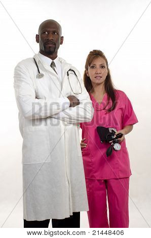 Multi razziale dei lavoratori sanitari Team
