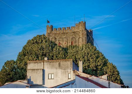 Top of antique Fort Castillo of Braganza in Portugal