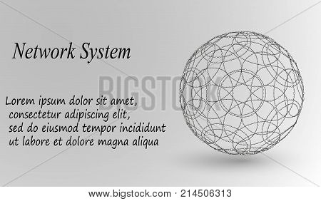 Abstract Background With Dots Array And Lines. Connection Structure. Geometric Modern Technology Con