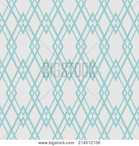 Tile vector pattern or mint green and grey wallpaper background