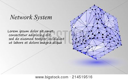 3D Geometric Vector Background For Business Or Science Presentation.