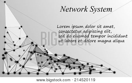 3D Geometric Vector Background For Business Or Science Presentation.