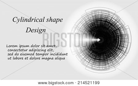 Geometric Vector Background For Business Or Science Presentation.
